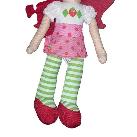 Y2K 2015 Small Strawberry Shortcake Plush Doll Stuffed Animal Collectible Toy - Picture 4 of 5